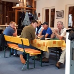 Schlachpartie im Almstüble Bergfrieden Damüls 2017