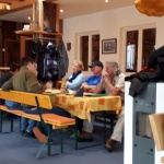Schlachpartie im Almstüble Bergfrieden Damüls 2017