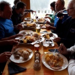 Schlachpartie im Almstüble Bergfrieden Damüls 2017